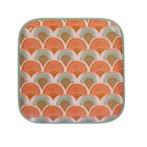 Plateau carré orange