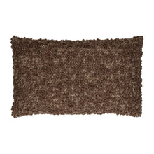 Charger l&#39;image dans la galerie, Coussin en laine bouclée brun
