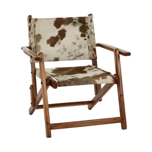 Chaise Lounge en peau de vache